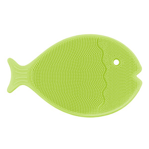 Innobaby Bathin' Smart Silicone Mini Fish Scrub with Suction Cup for cradle cap - GREEN (Case Pack - 12 qty) Innobaby Bathin' Smart Silicone Mini Fish Scrub with Suction Cup for cradle cap - GREEN (Case Pack - 12 qty)