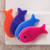 Bathin' Smart Silicone Fish Antimicrobial Bath Scrub for Babies and Toddlers - PINK/FUCHSIA (Case Pack - 12 qty)