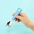 FlexWarez Spoon & Fork Set - Blue (Case Pack - 4 qty)