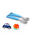Flex&Lock Flexwarez Spoon & Fork Set with 2 Charms / Assorted Colors (Case Pack - 12 QTY)