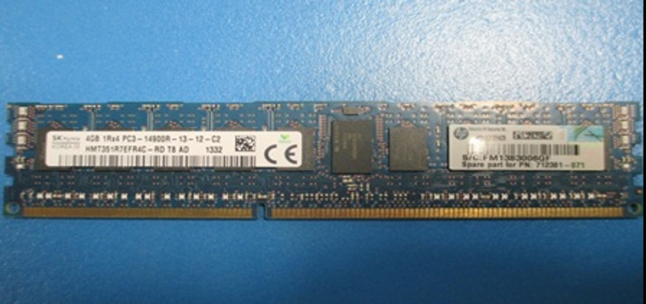 HP 4GB 1RX4 PC3-14900R-13 - 715272-001-USED