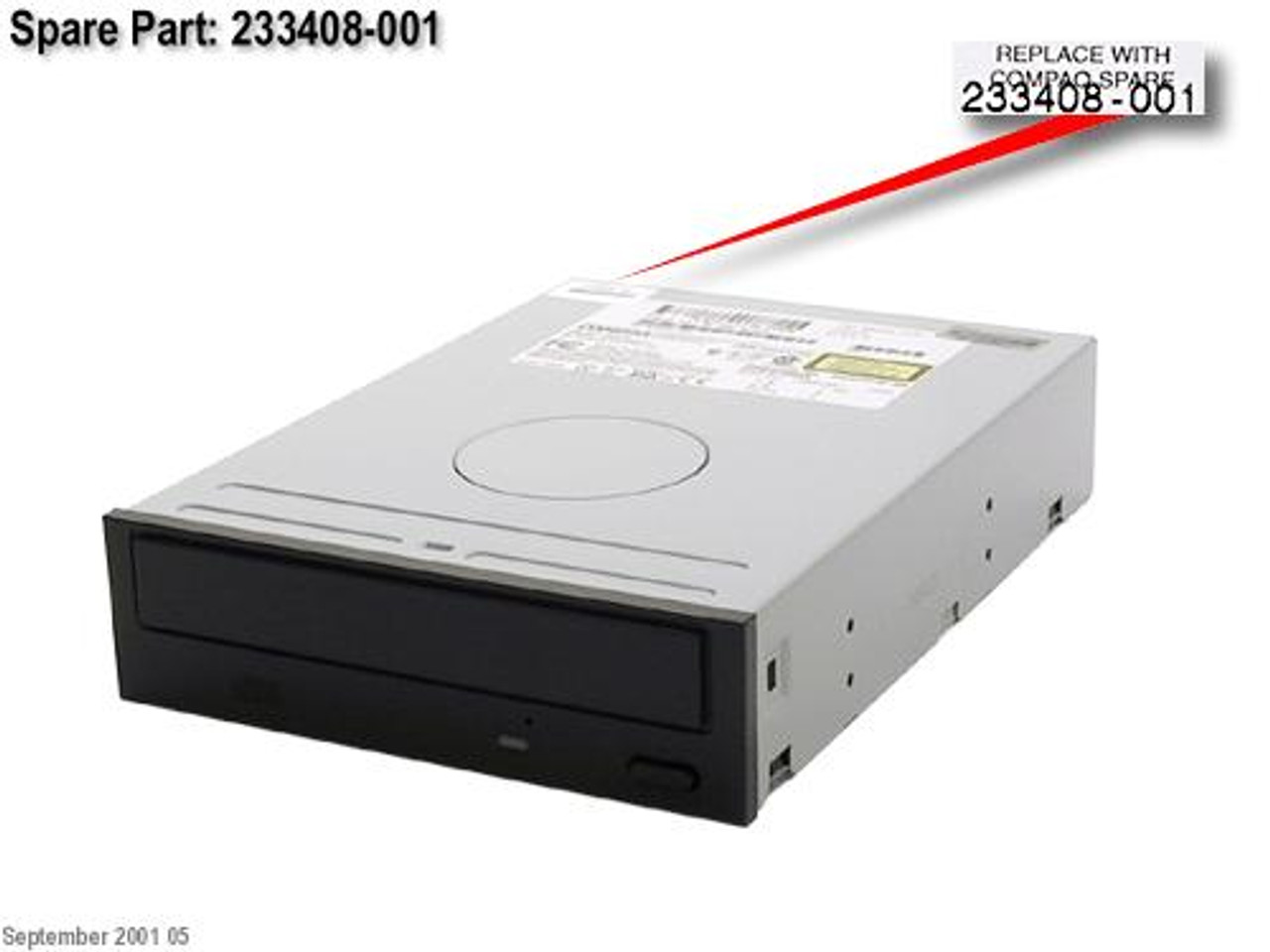 SPS-DRV;CD-ROM;40X;S2;CBN - 233408-001