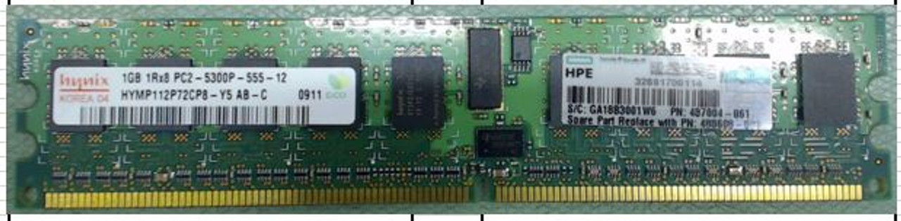 SPS-DIMM;REG;1GB PC2-5300;128Mx8;RoHS - 488608-001