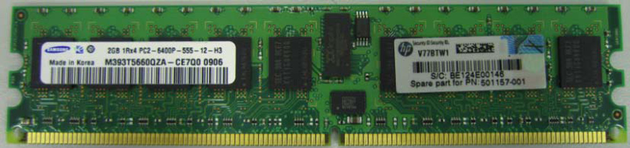 SPS-DIMM;2GB PC2-6400;256Mx4;RoHS - 501157-001