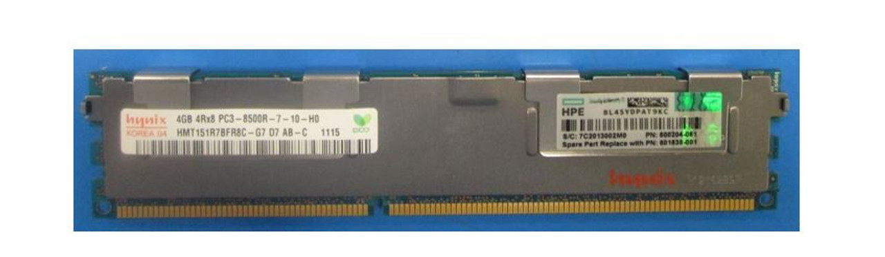 SPS-DIMM;4GB PC3-8500R;128Mx8;RoHS - 501535-001