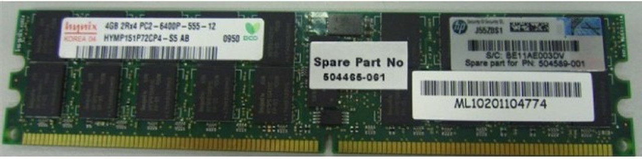 SPS-DIMM;4GB PC2-6400; 256Mx4; LP - 504589-001