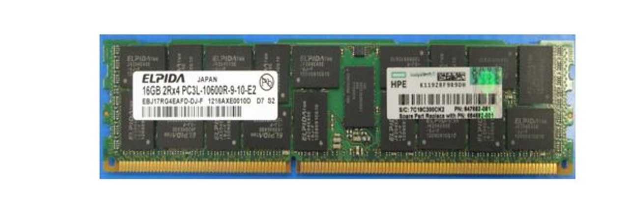 SPS-DIMM 16GB PC3L 10600R 1G x4 IPL - 664692-001