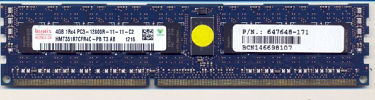 SPS-DIMM 4GB PC3 12800R 512Mx4 IPL - 687459-001