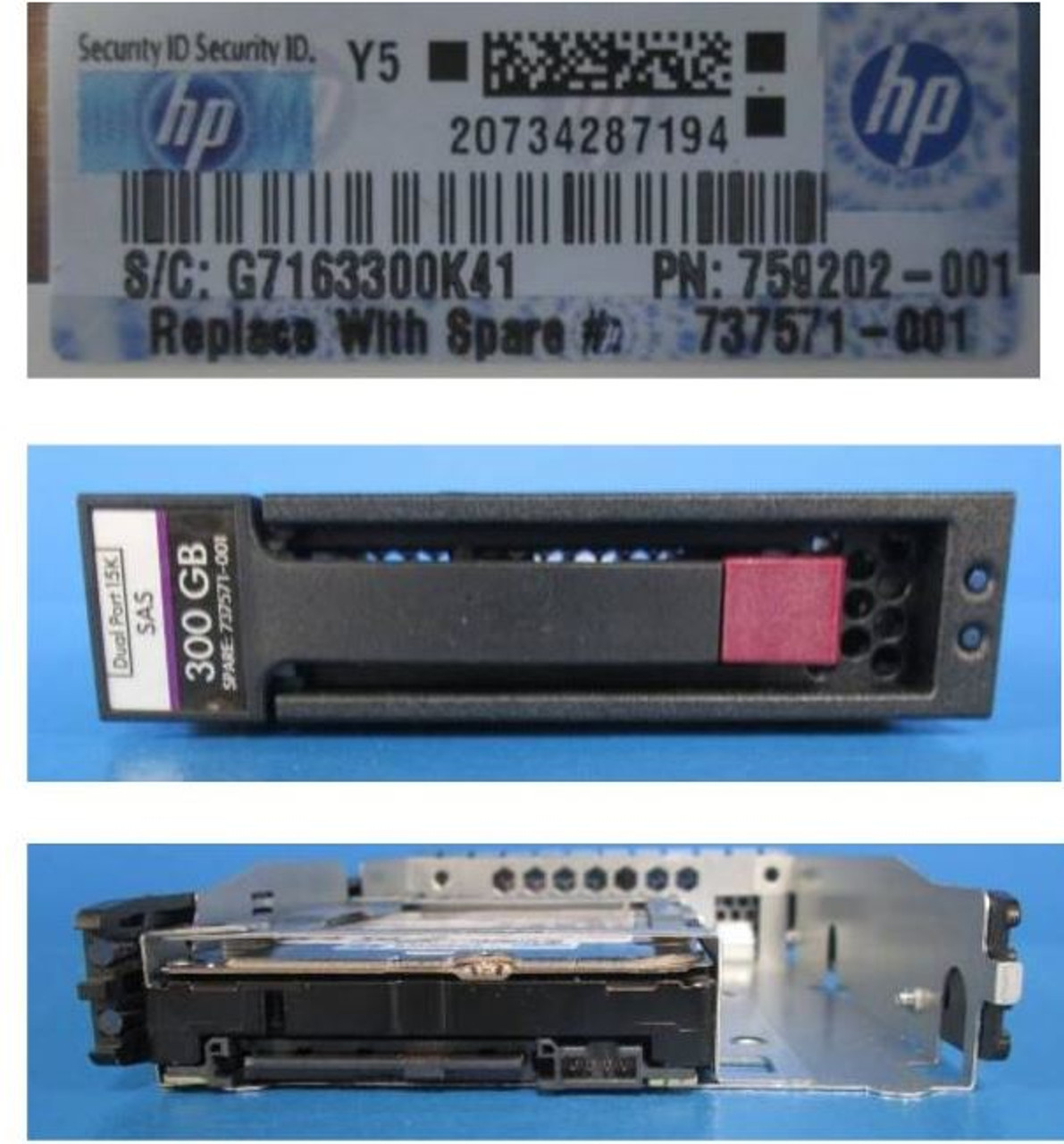 SPS-DRV HDD 300GB 12G 15K 3.5 SAS ENT DP - 737571-001