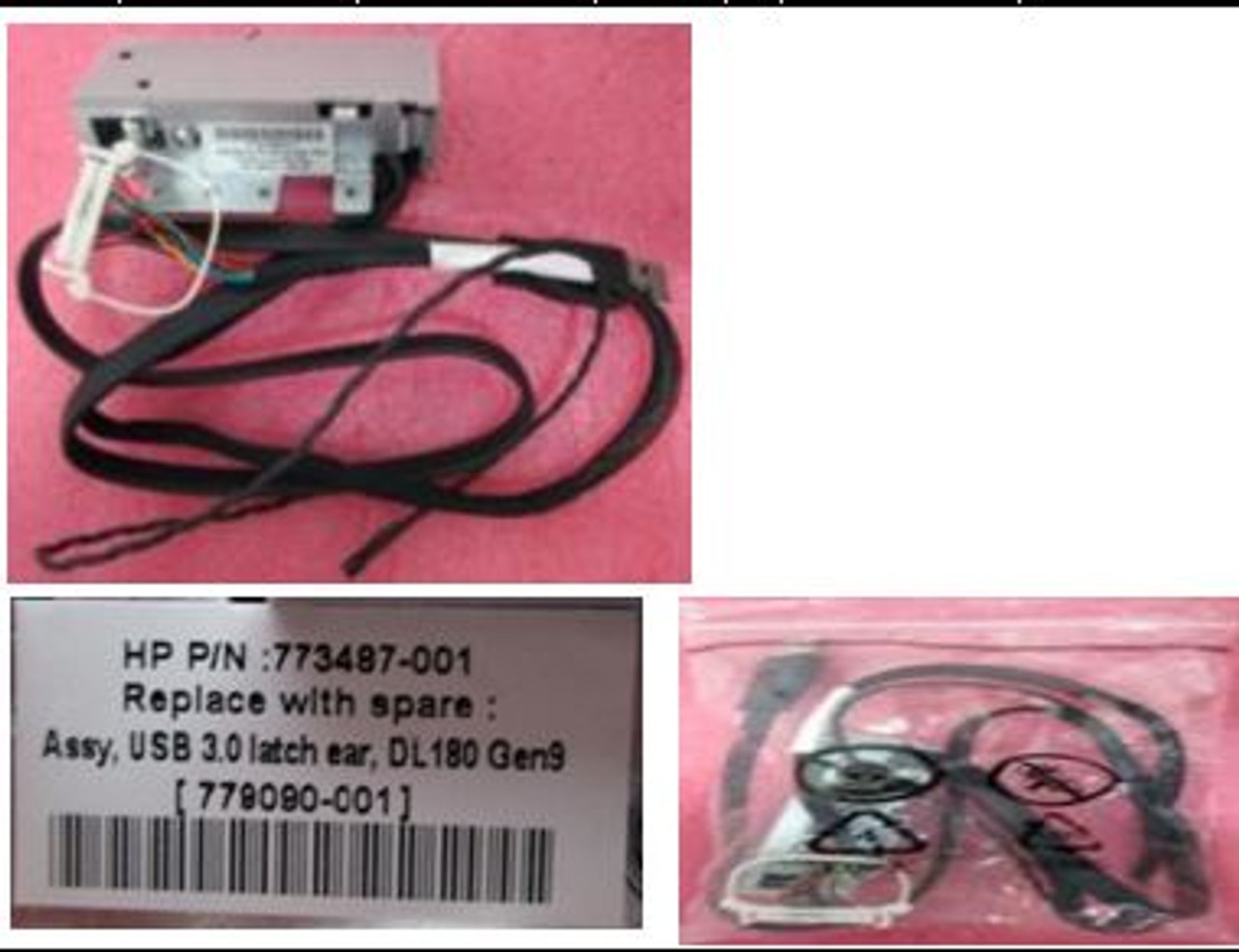 SPS-Front USB3.0 latch ear DL180 Gen9 - 779090-001