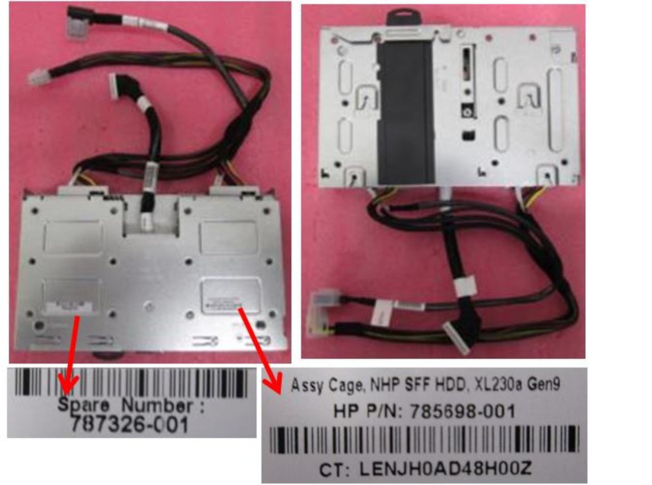SPS-CAGE ASSY NHP SFF HDD XL230a GEN9 - 787326-001