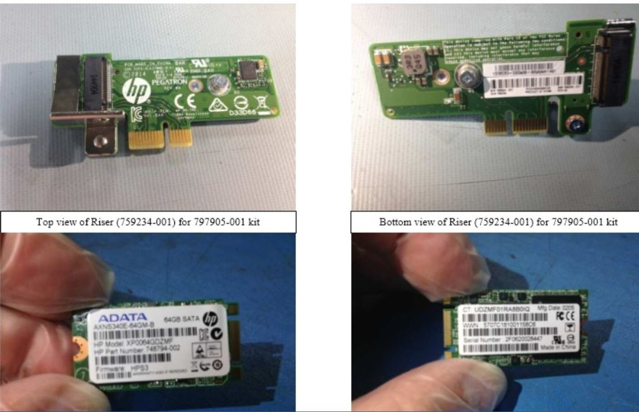 SPS-DRV SSD 64GB M.2 BL ENABLEMENT KIT - 797905-001