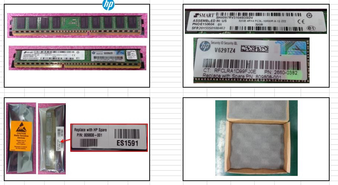 SPS-Memory DIMM 32GB DDR3L Assy W/Label - 809808-001