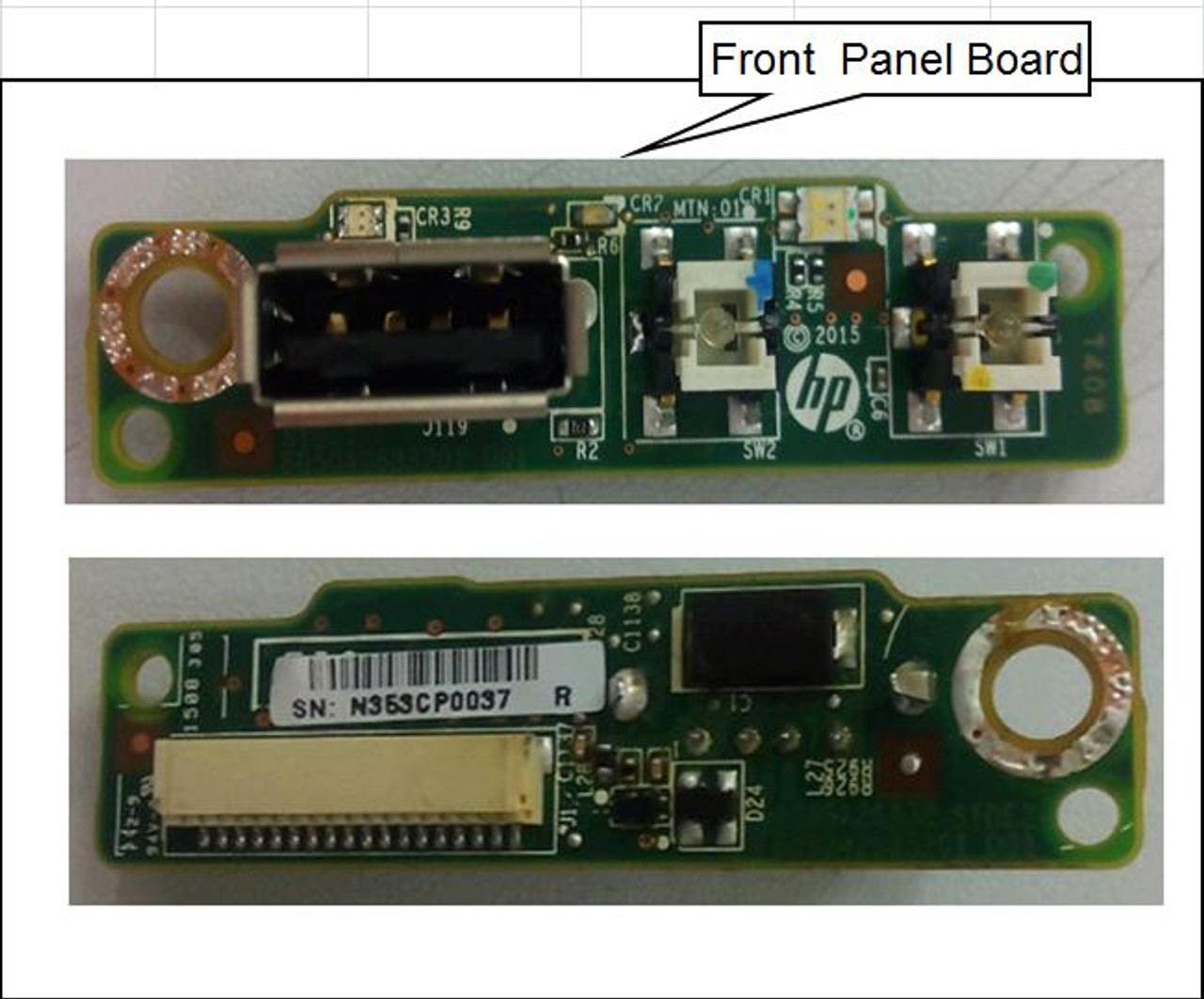 SPS-PCA Front panel Board Apollo 4200 - 809946-001