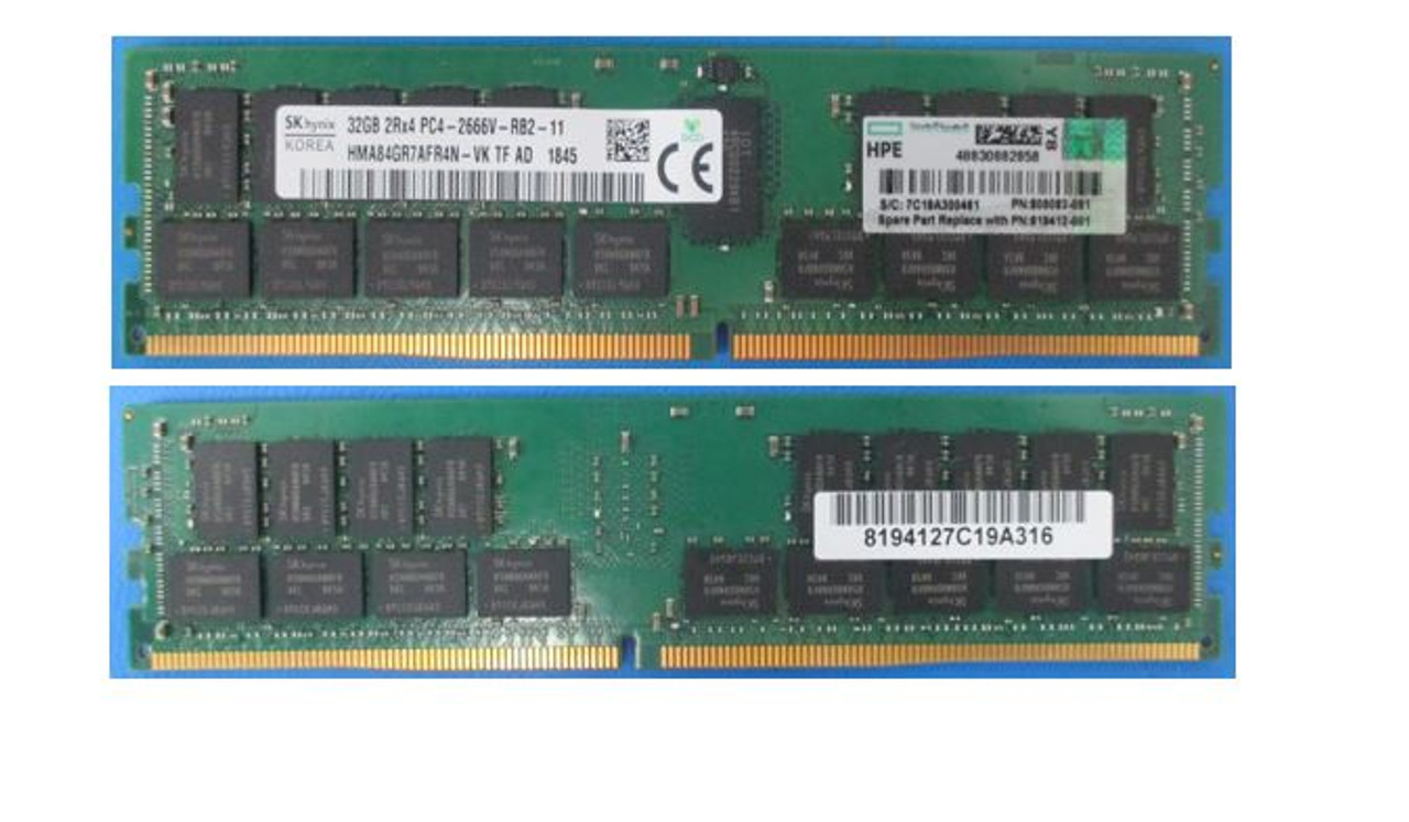 SPS-MEMORY DIMM 32GB PC4-2400T-R 2Gx4 - 819412-001