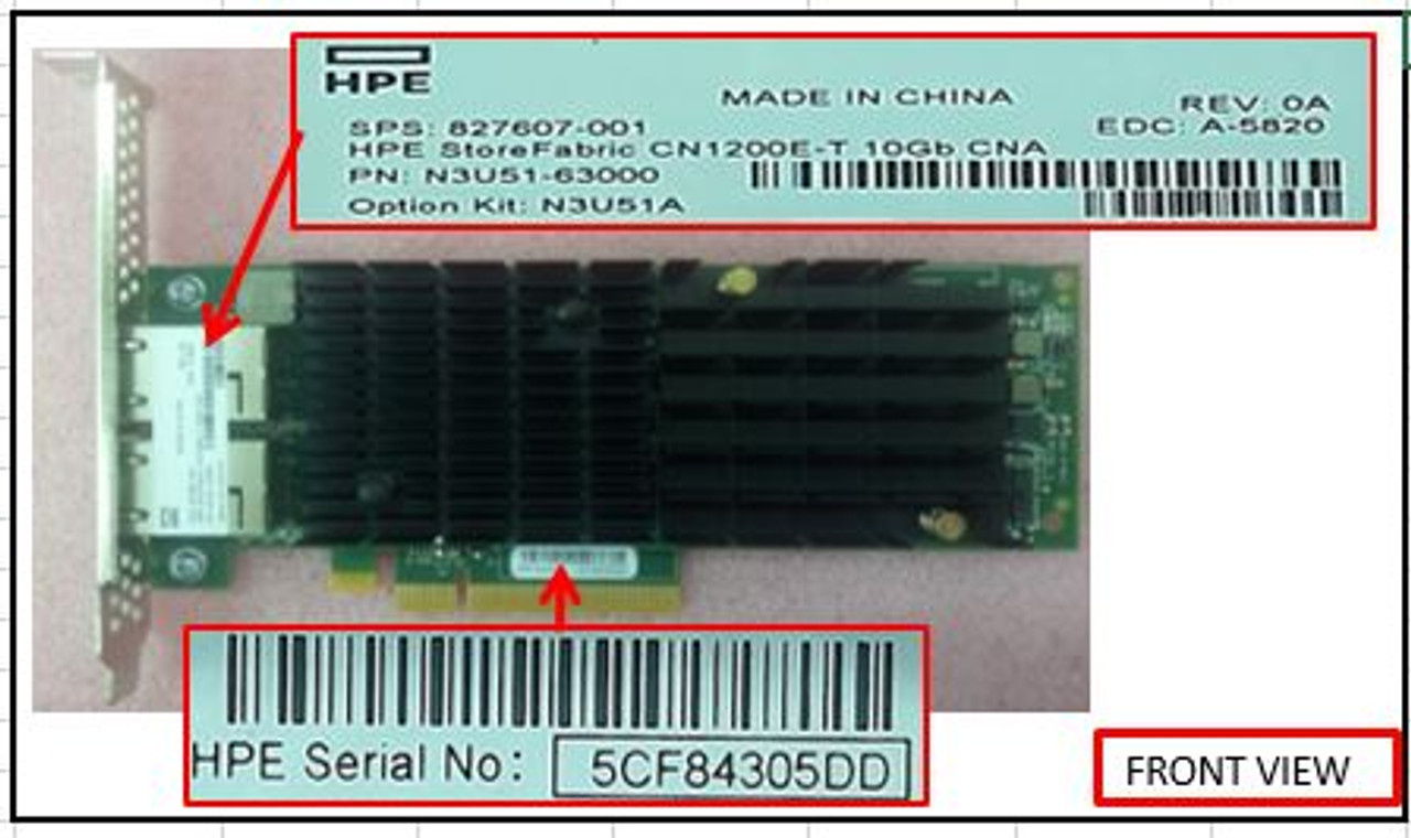 SPS-StoreFabric CN1200E-T 10Gb CNA - 827607-001