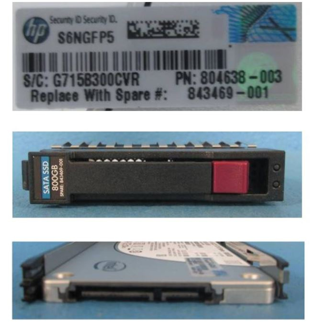 SPS-DRV SSD 800GB 6G SATA 2.5 MLC - 843469-001