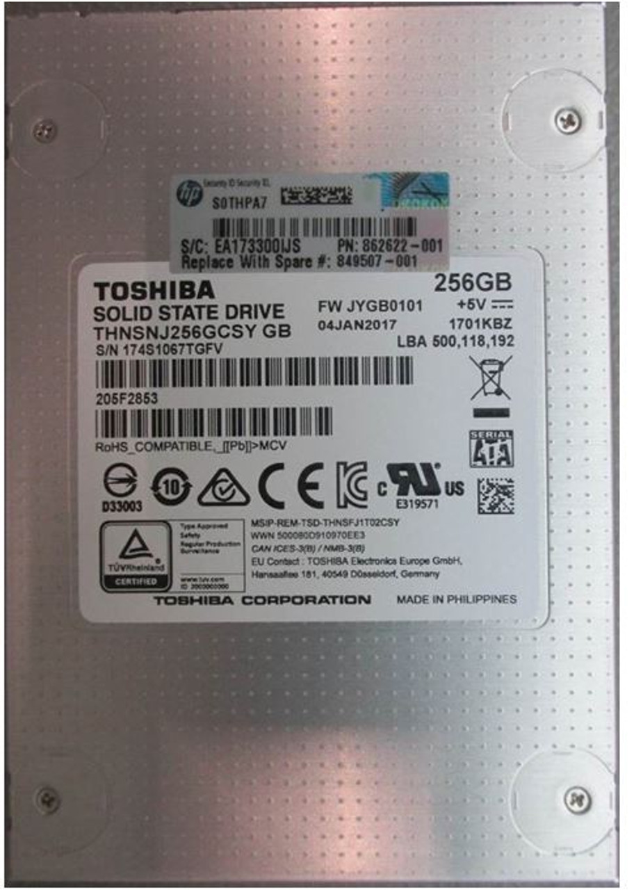 SPS-DRV SSD 256GB 6G SFF SATA VE - 849507-001