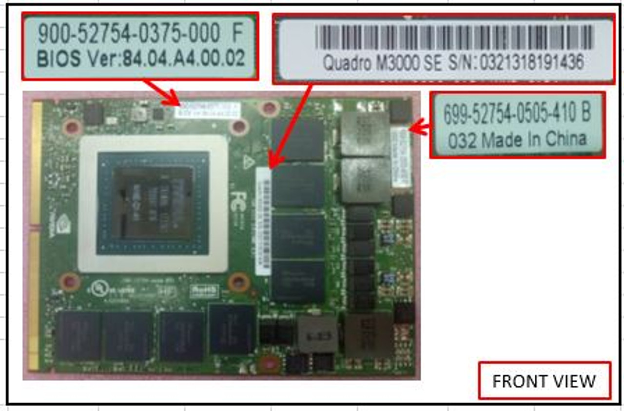 SPS-PCA NVIDIA QUADRO M3000SE - 869002-001