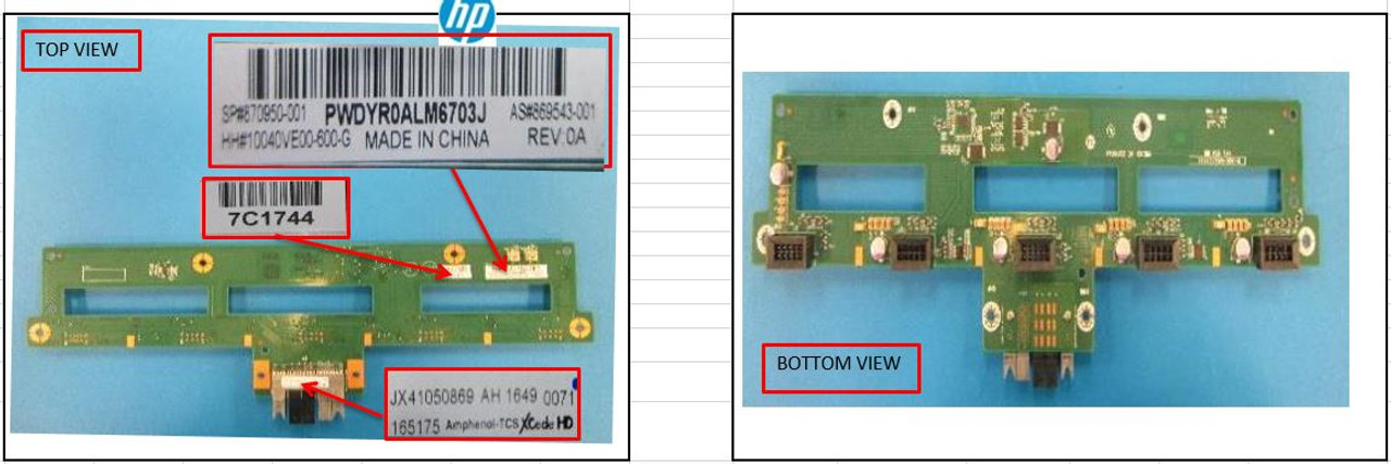 SPS-PCA: Fan Module Backplane - 870950-001