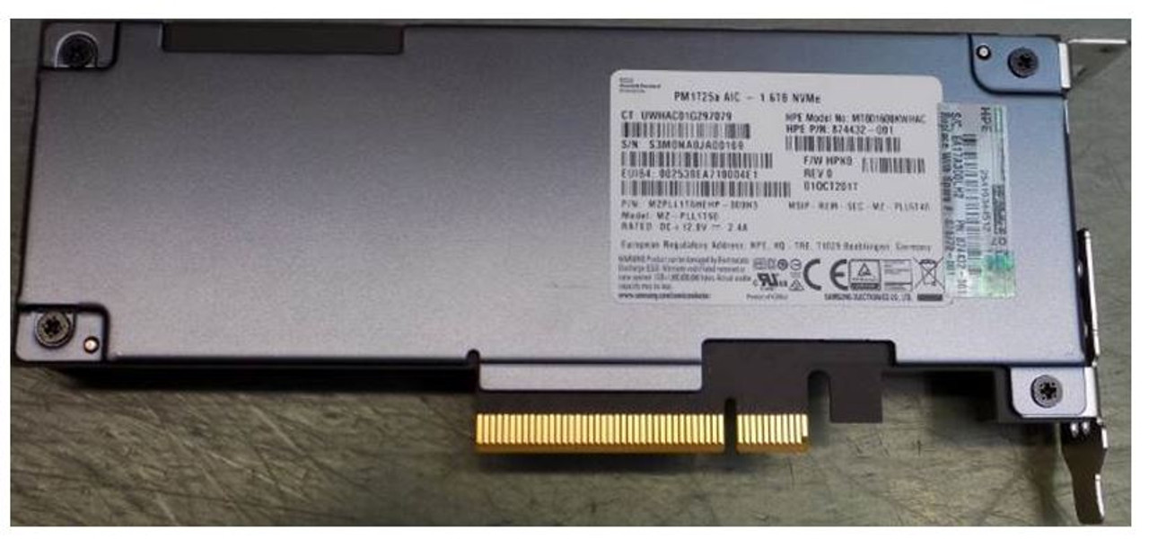 HPE 1.6TB PCIE X8 MU HH DS CARD - 879772-001