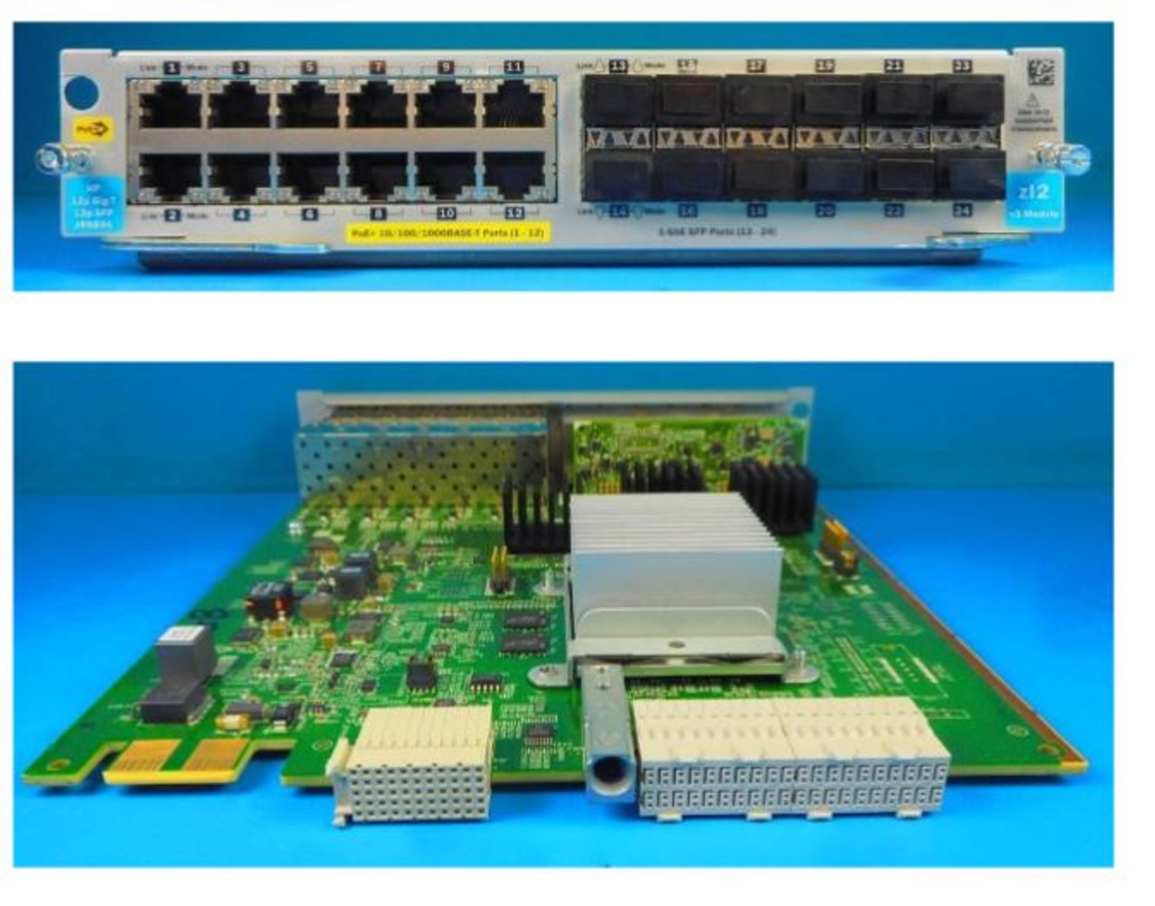 SU 12p PoE + 12p 1GbE SFP v3 zl2 Mod - J9989-61001