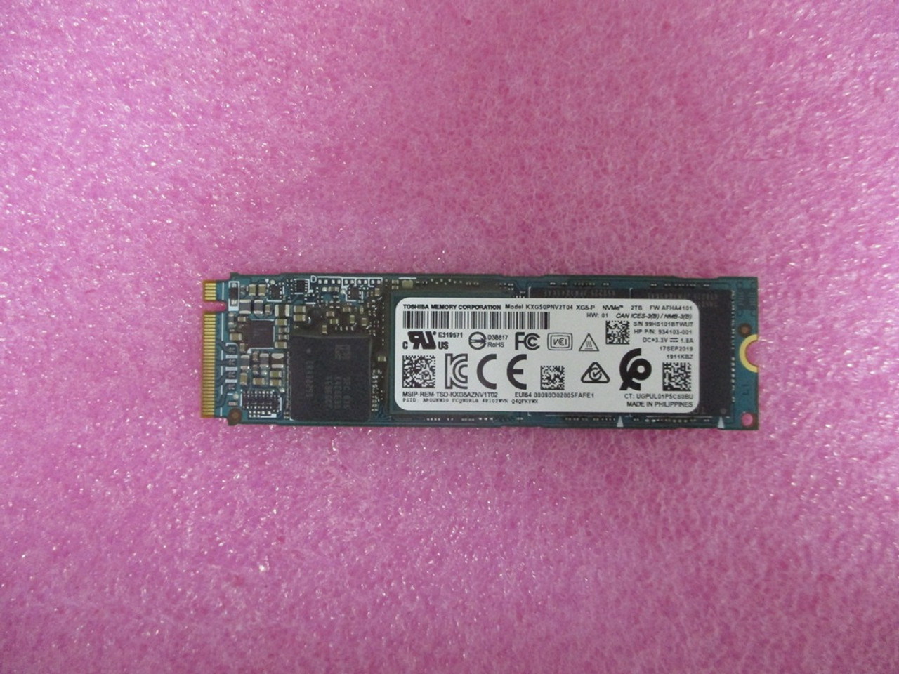 SKO-SSD 2TB M2 2280 PCIe-NVMe 3x4 TLC SS - L85358-001