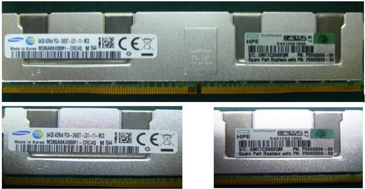 DIMM 64GB DDR4-2400 LRDIMM; 4GB X4 - P0003609-001