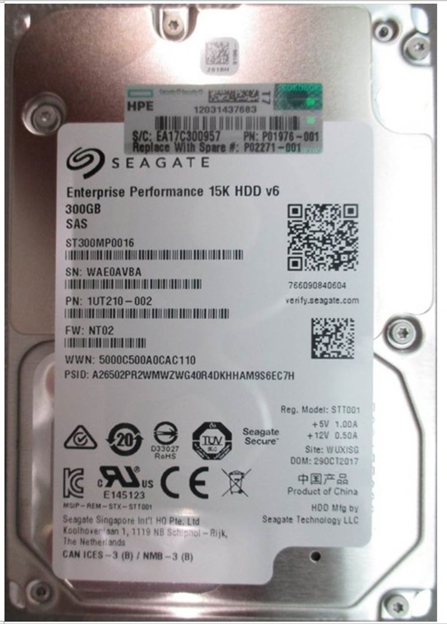 SPS-DRV HDD 300GB 12G 15K SFF SAS - P02271-001