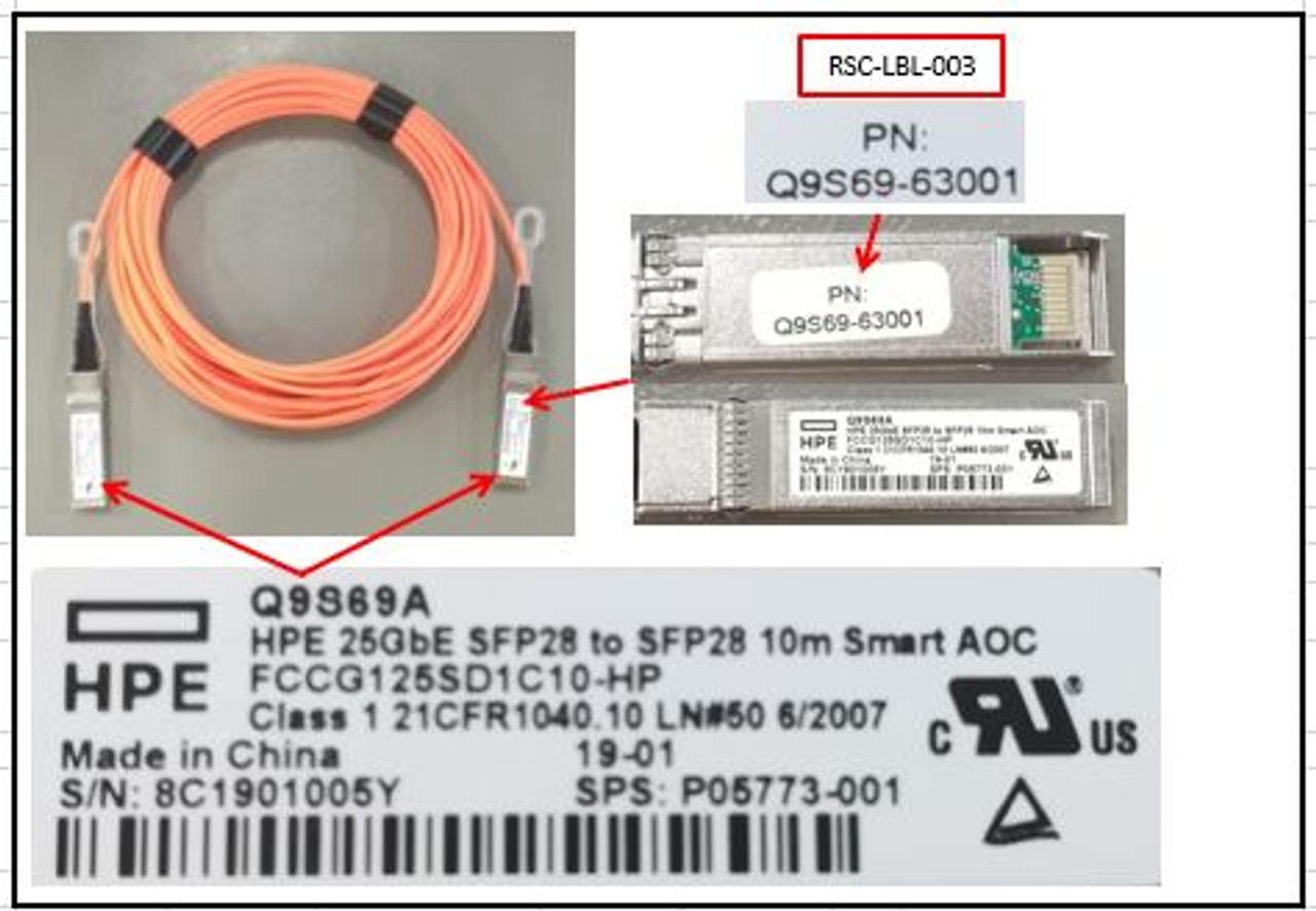 SPS-25GbE SFP28 to SFP28 10m Smart AOC - P05773-001
