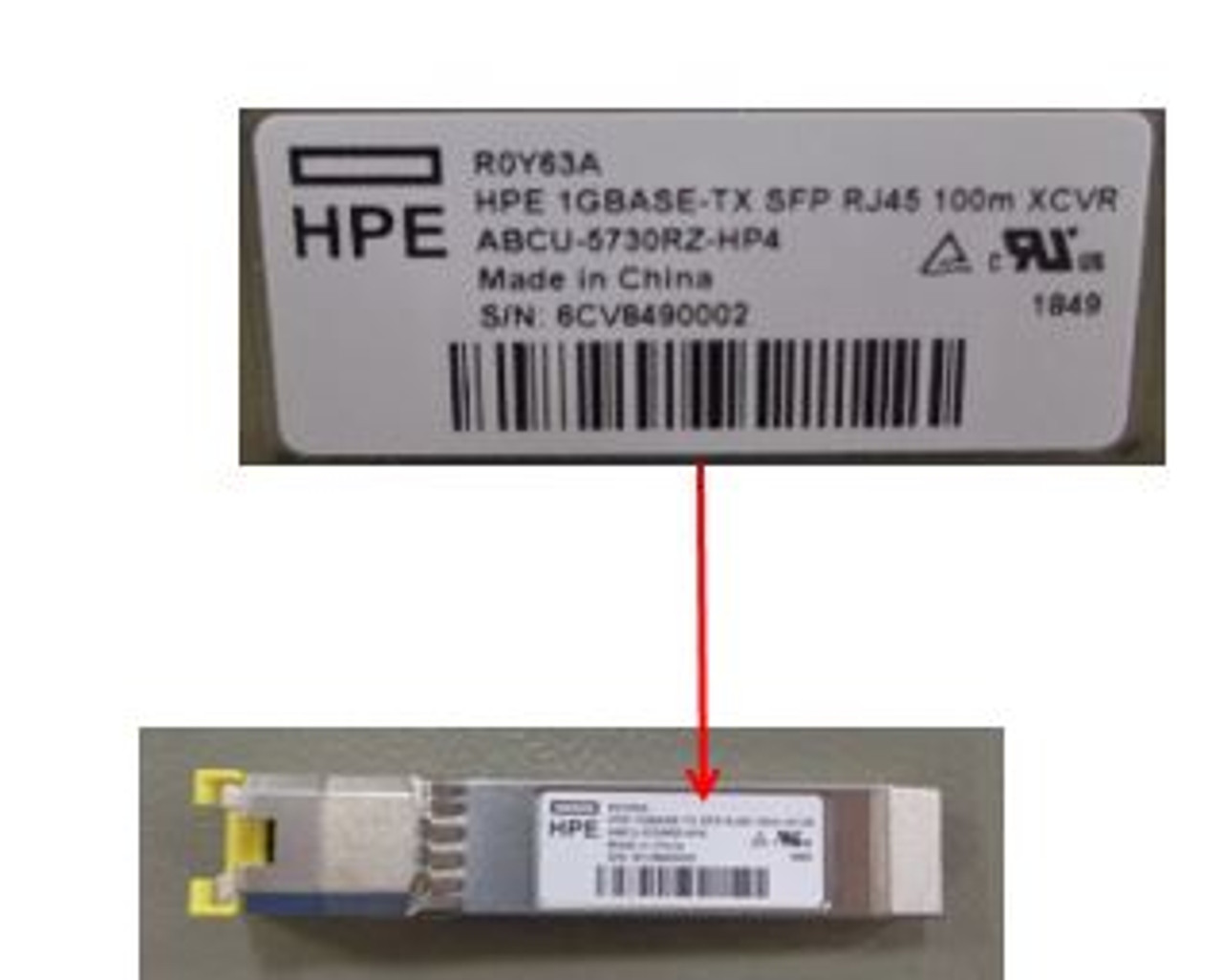 SPS-XCVR 1GBASE-TX SFP - P11592-001
