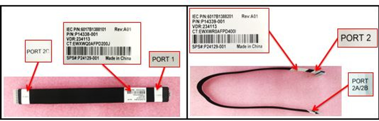 SPS-Cable:CPU0/CPU1 to Raiser Port1 - P24129-001