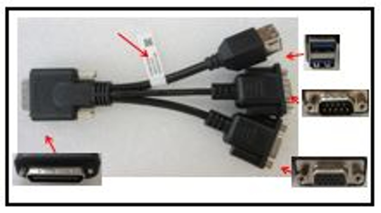 SPS-I/O breakout dongle connector cable - P25323-001