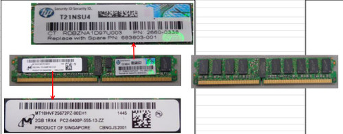 SPS-Memory DIMM 2GB DDR2 A200 - 683803-001