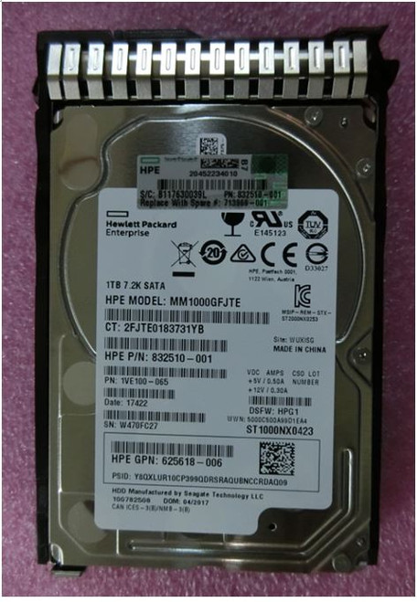 SPS-DRV HD 1TB 2.5 7.2K 6G SATA SC MSFT - 713969-001