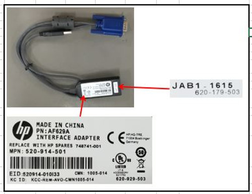 SPS-KVM Adapter USB VM CAC - 748741-001