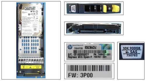 SPS-DRV 900GB SAS 10K SFF SS7000 FIPS - 750782-001