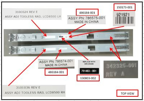 SPS-Rail Kit (Left/Right Console) - 791483-001