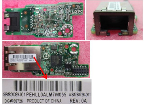 SPS-PCA Dedicated NIC IM Board SL2500 - 800369-001