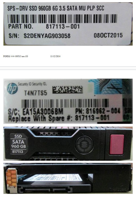 SPS-DRV SSD 960GB 6G 3.5 SATA MU PLP SCC - 817113-001