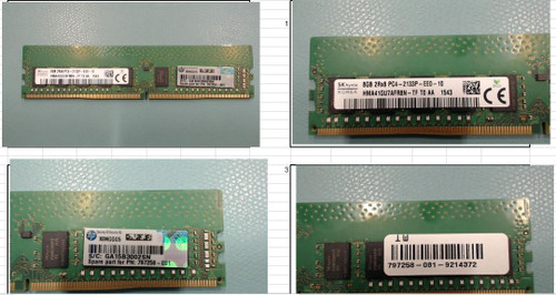 SPS-MEMORY DIMM 8GB PC4-2133P-E 512Mx8 S - 819800-001
