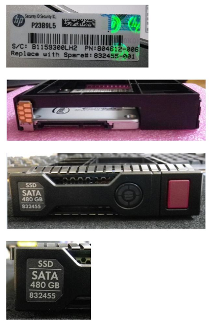 HP 480GB SATA 6G 3.5IN LFF SSD - 832455-001