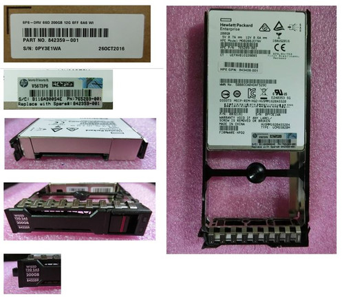 SPS-DRV SSD 200GB 12G SFF SAS WI - 842359-001