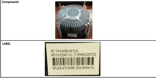 SPS-Heatsink ML10 Gen9 - 842940-001