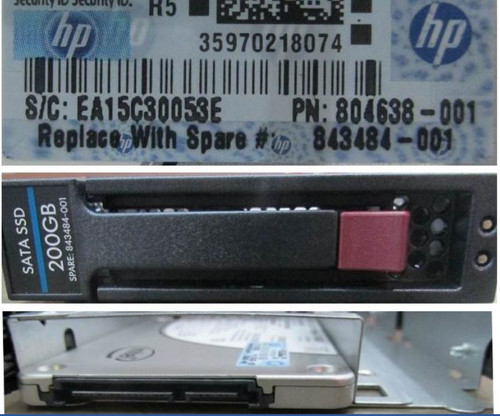 SPS-DRV SSD 200GB 3.5 6G SATA SFF to LFF - 843484-001