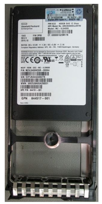 SPS-DRV 400GB SSD SAS MLC SFF XCSM - 844276-001