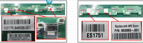 SPS-PCA Backplane(HDD/Type-C) - 850069-001