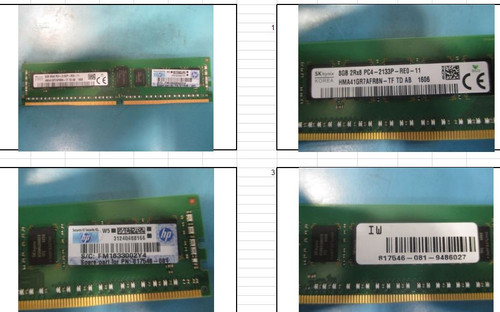 SPS-Memory: 8GB (2R x8 DDR4-2133) - 850085-001