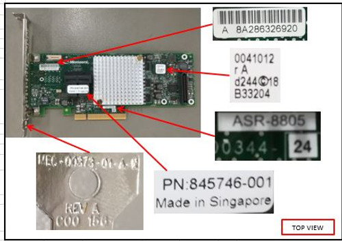 SPS-PCA Card: RAID Controller Card- AZ - 863139-001