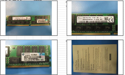 SPS-DIMM 32GB PC4-2133P-R 2Gx4 HYX - 871376-001